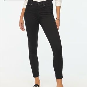 J. Crew 9” high-rise toothpick denim - black - size 26